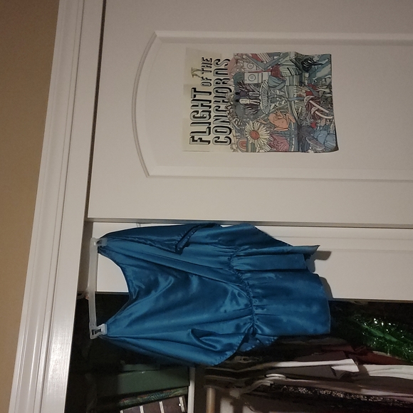 Blue Bwear Silk Embroidered Blouse - Picture 8 of 8